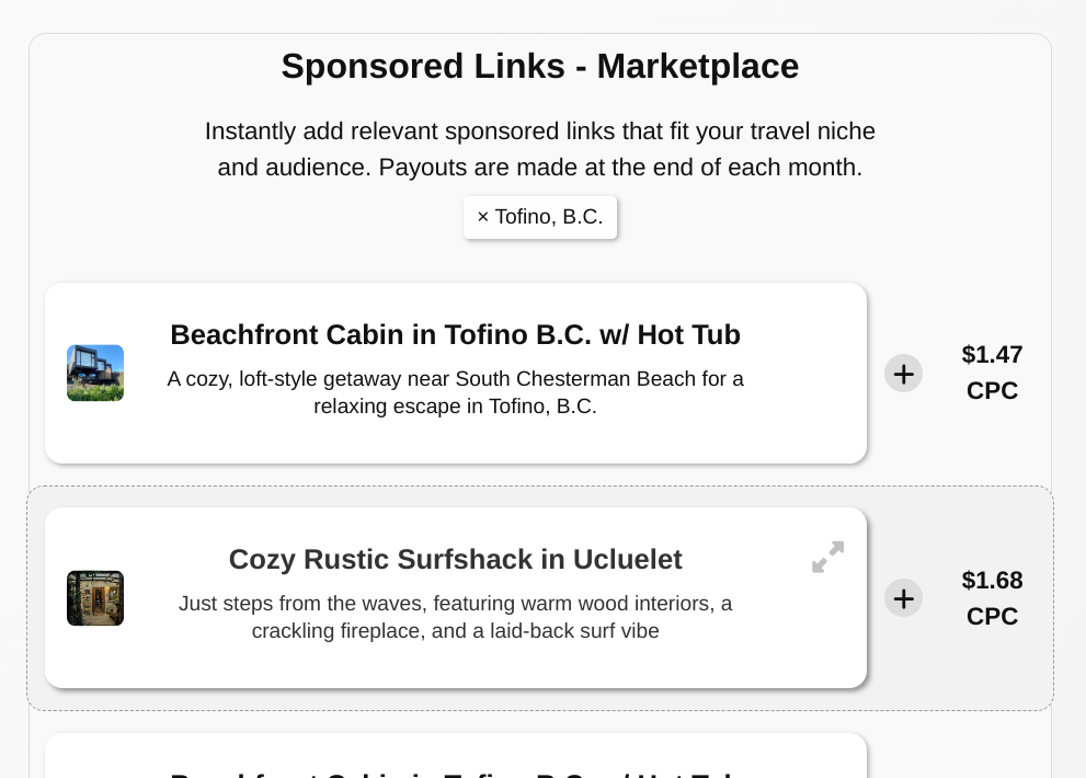 TripIn.Bio Creator Marketplace